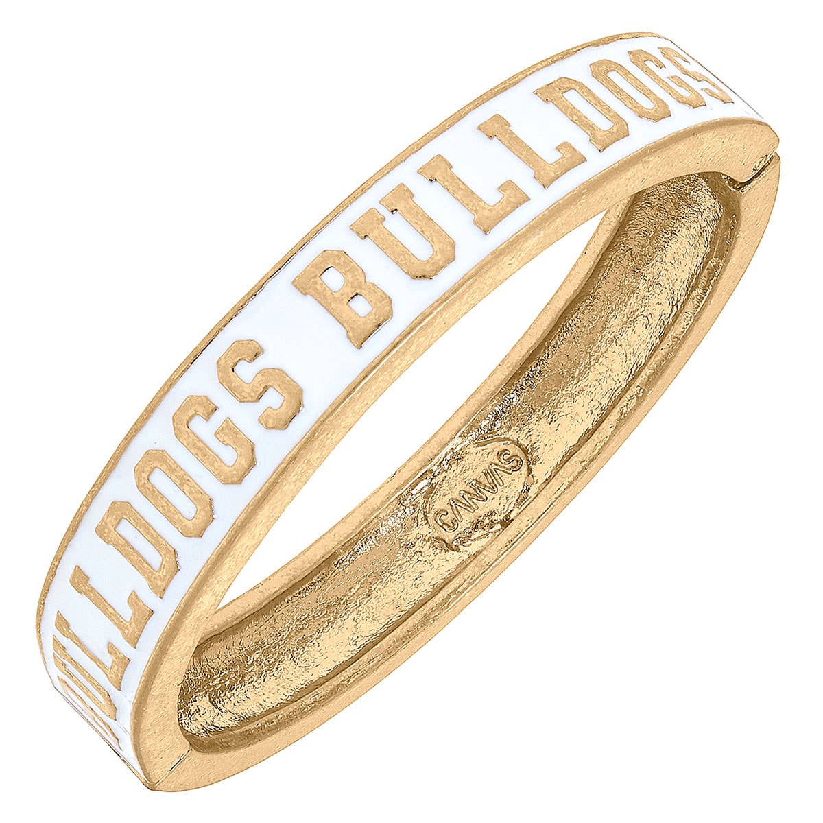 Mississippi State Bulldogs Enamel Hinge Bangle: Maroon