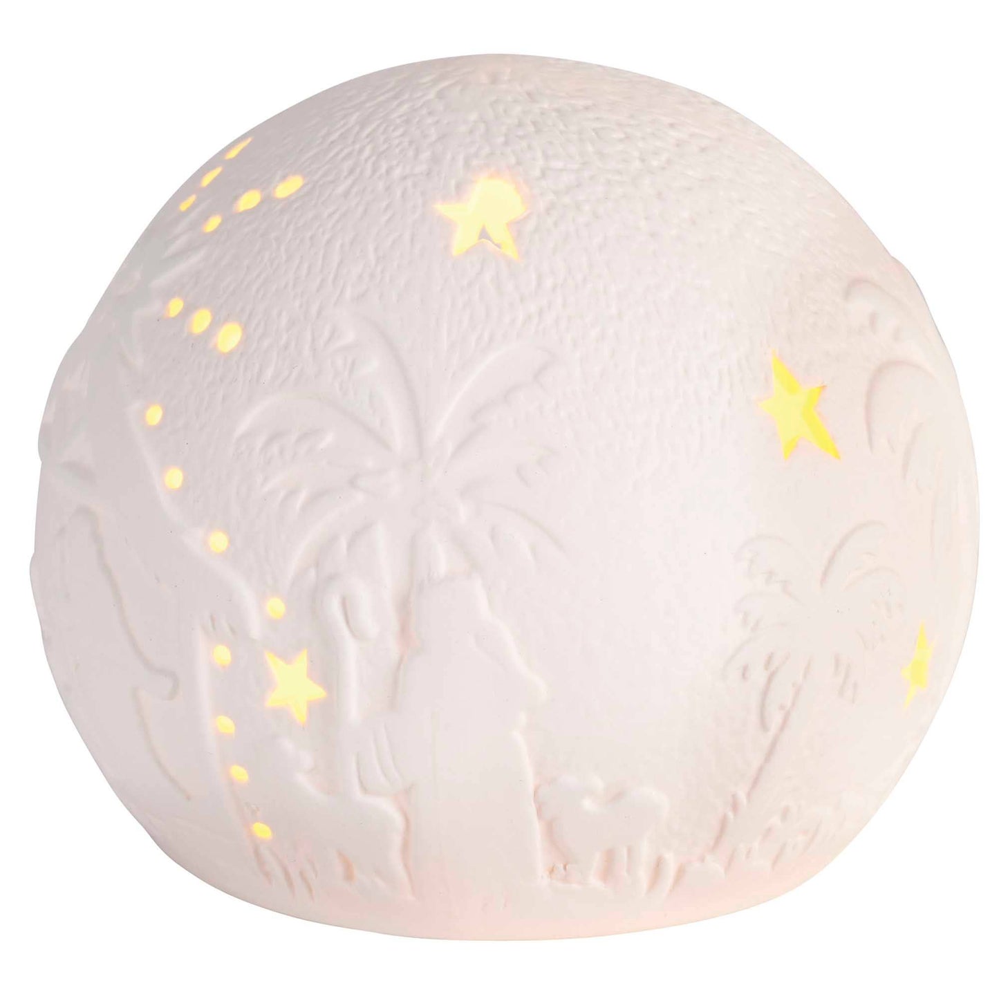 Nativity LED Light Up Orb Porcelain 4H