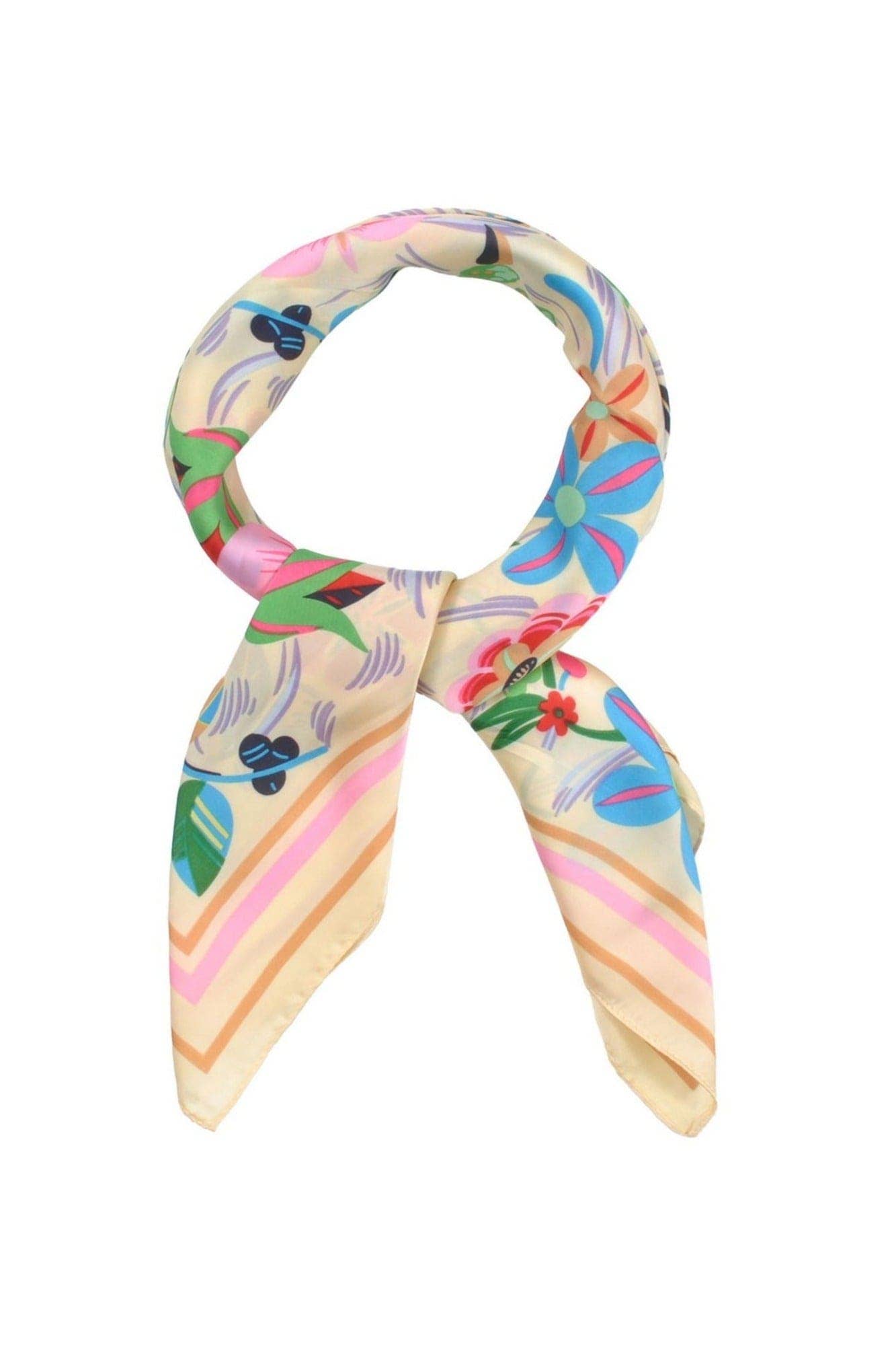 Multi Color Flower Print Bandana