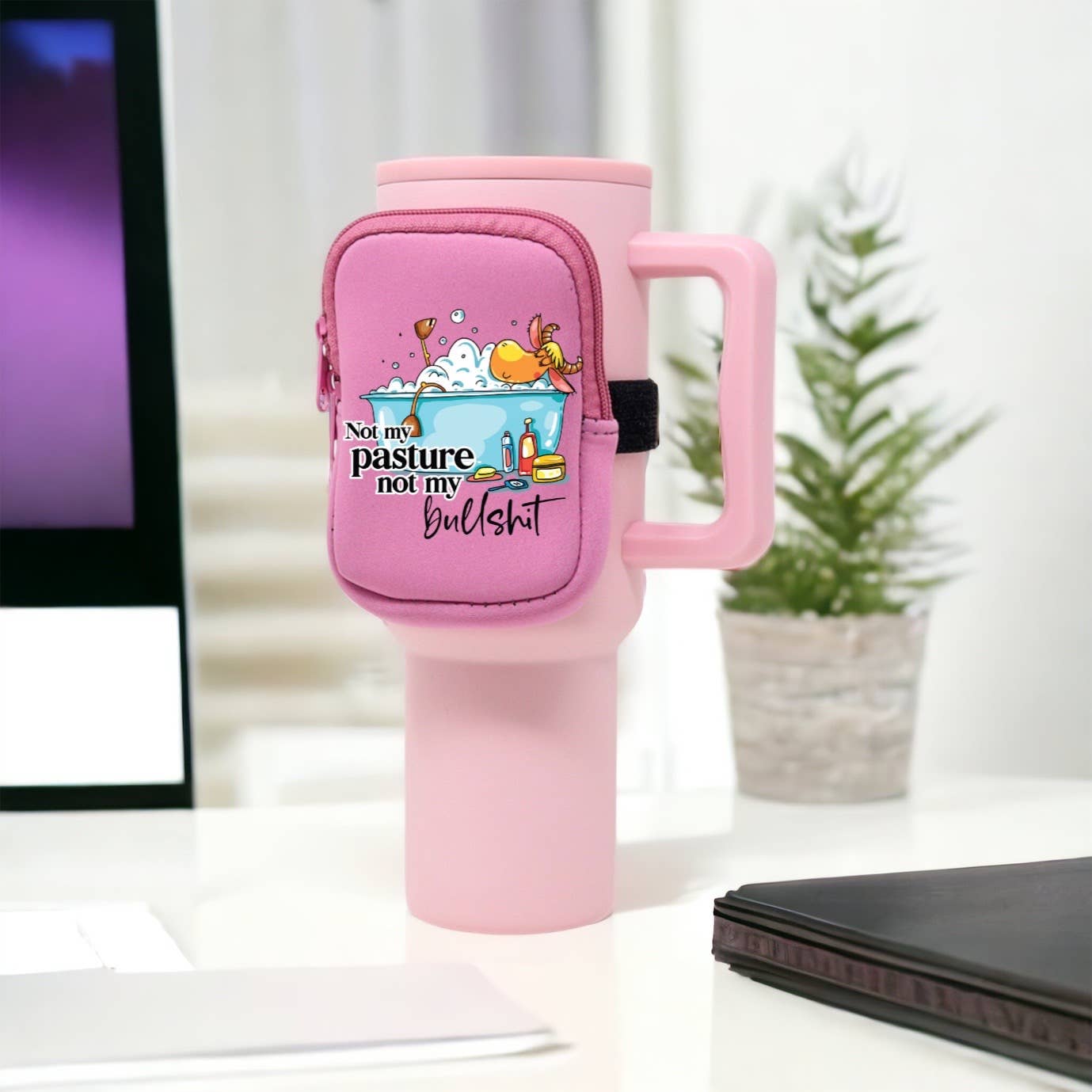 Western Neoprene Tumbler Bag | Not My Pasture