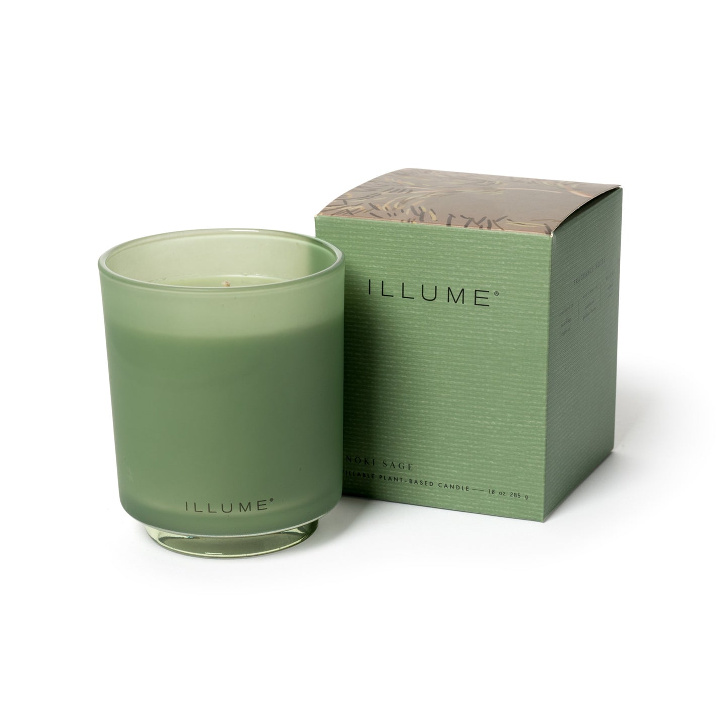 Hinoki Sage Boxed Glass Candle