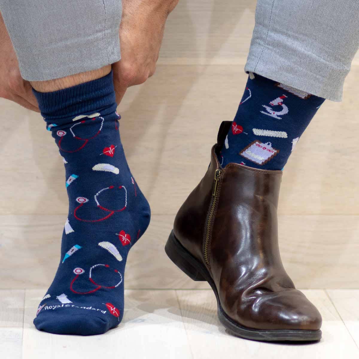 Men's Medical Socks Navy/Multi One Size