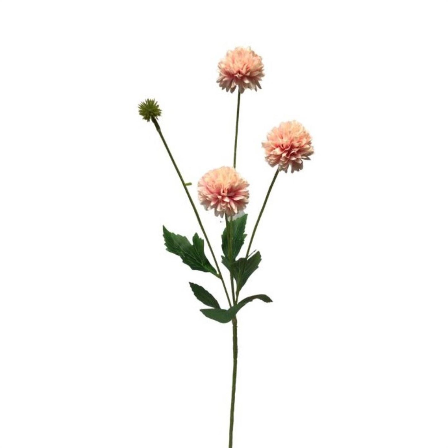 Mini Ball Chrysanthemum Spray - Peach/Pink 23.5"