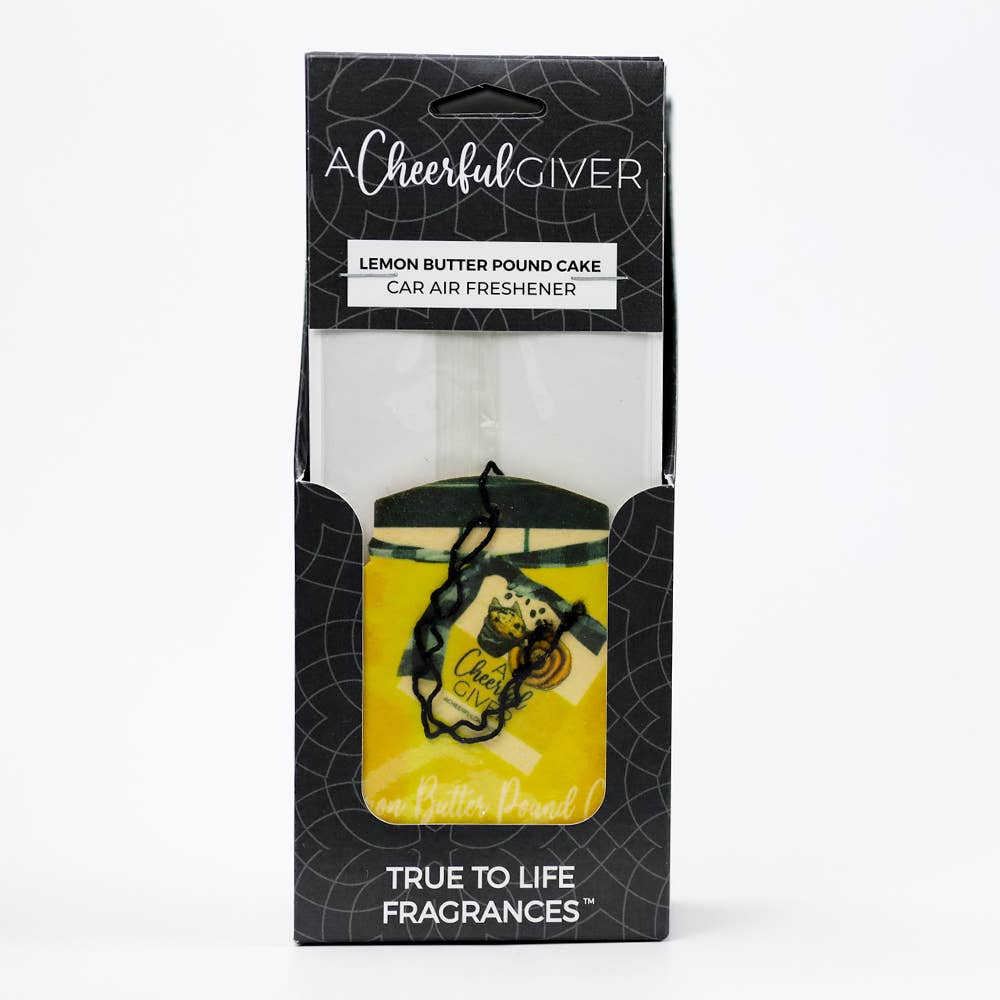 Car Air Freshener (- Lemon Butter Pound Cake