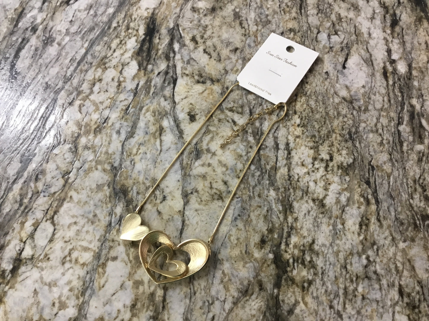 Gold Layered Heart Necklace
