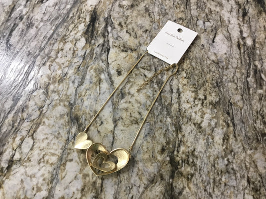 Gold Layered Heart Necklace