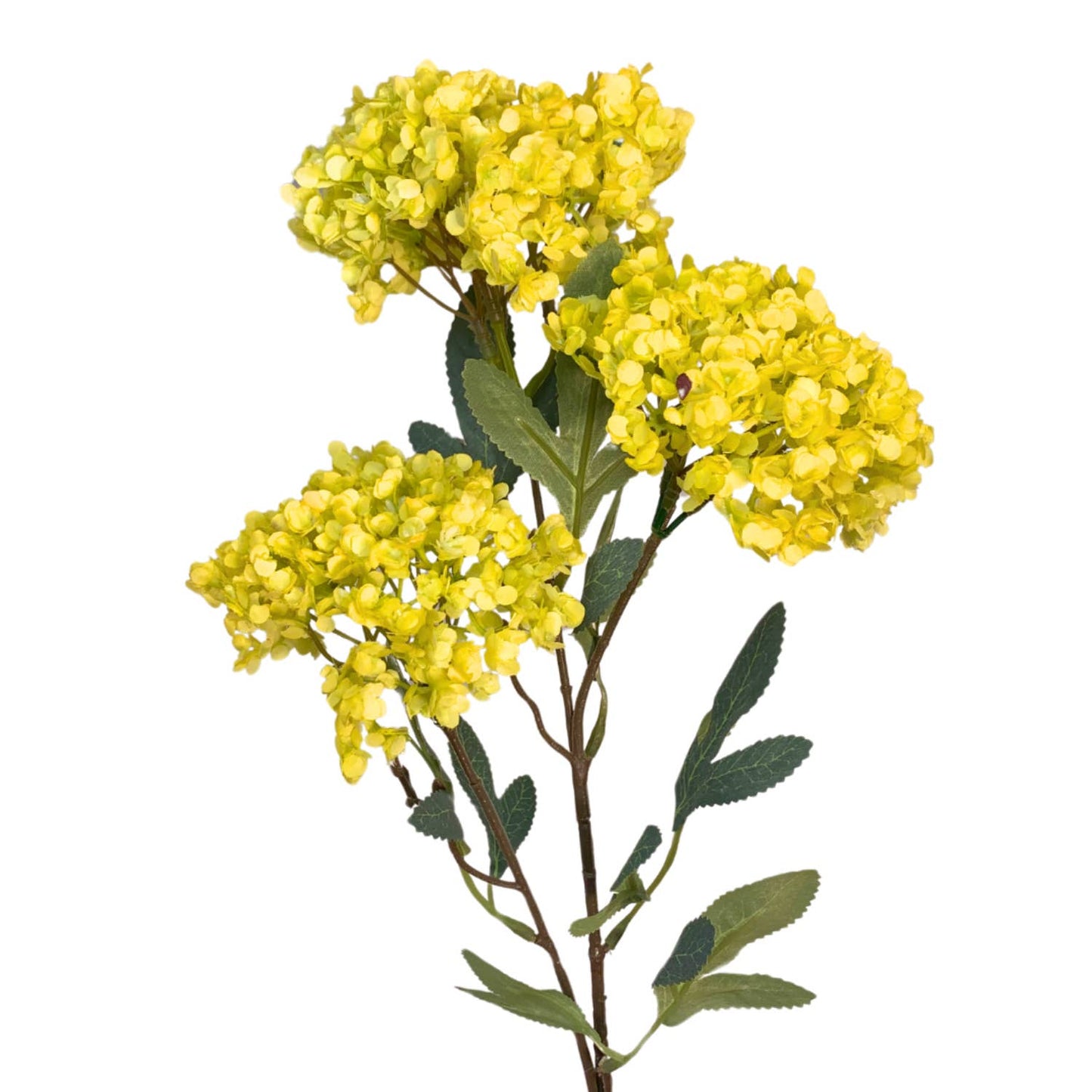 Faux Dried Viburnum Spray - Yellow 24.5"