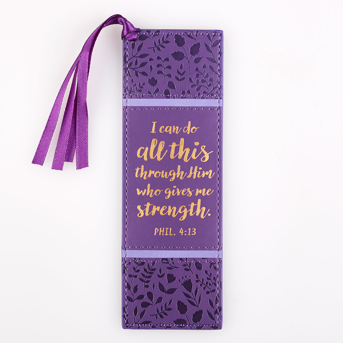 I Can Do All Things Leather Bookmark