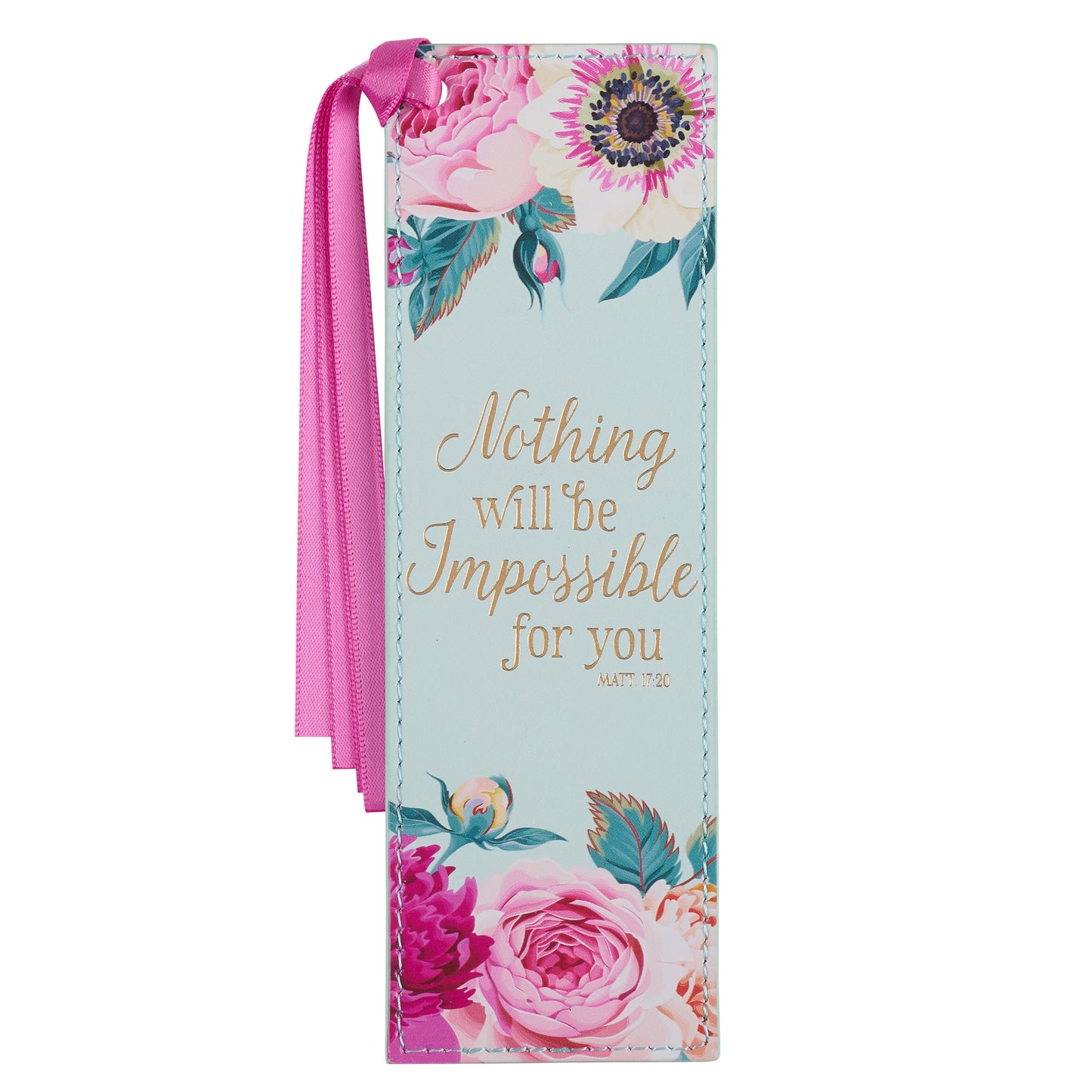 Nothing Will Be Impossible Leather Bookmark