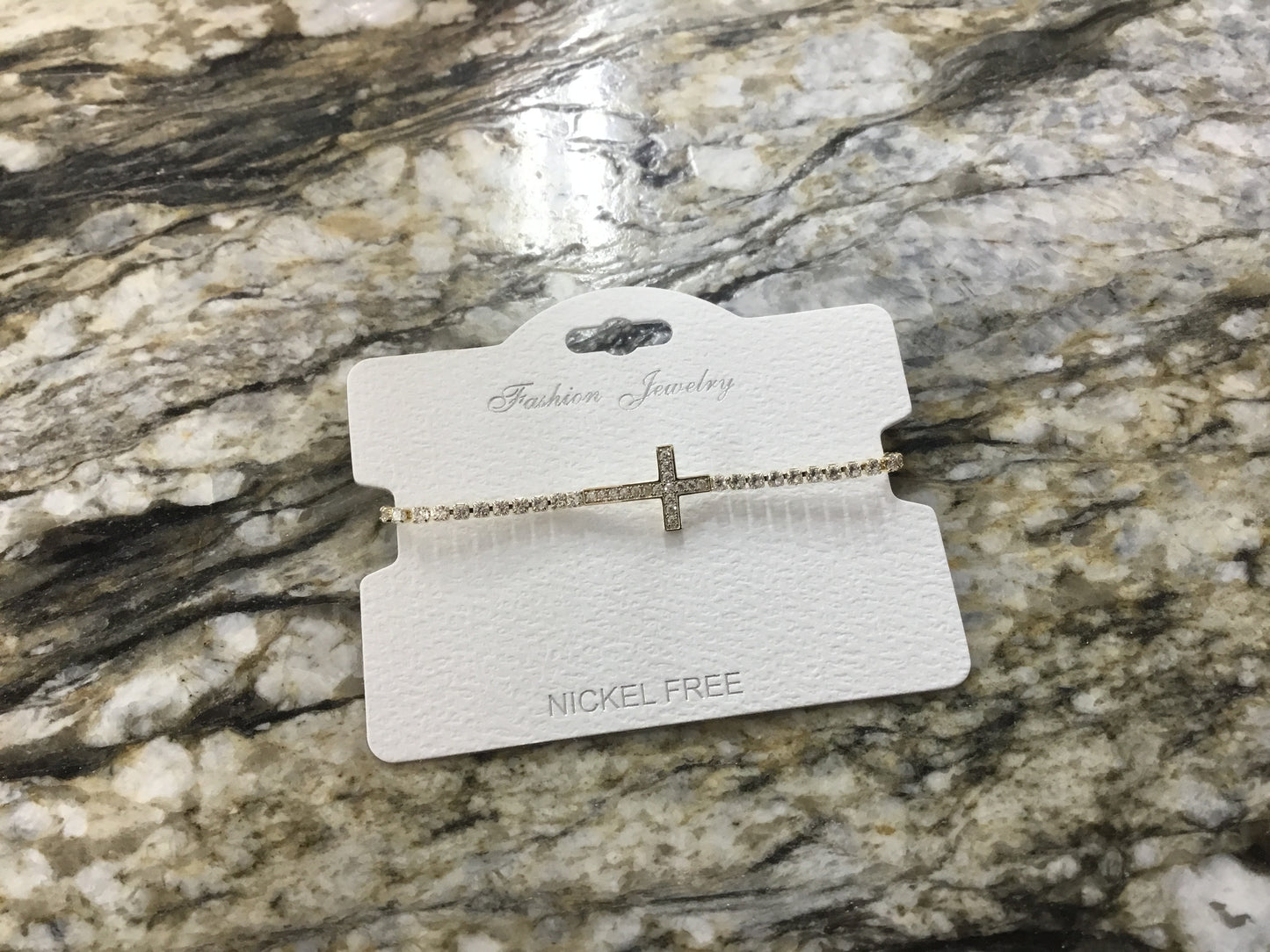 Gold Cross Bracelet