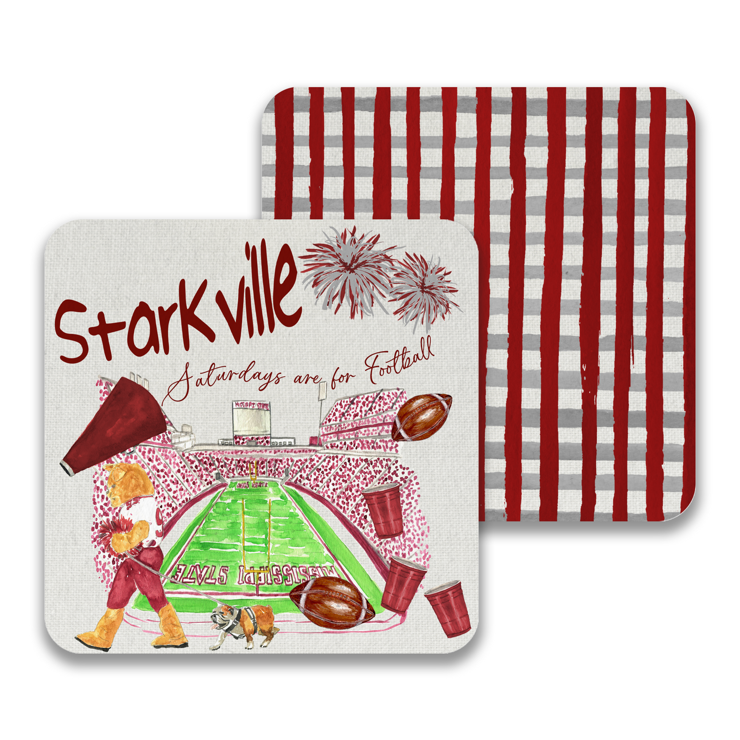 Mississippi State Drink Coasters