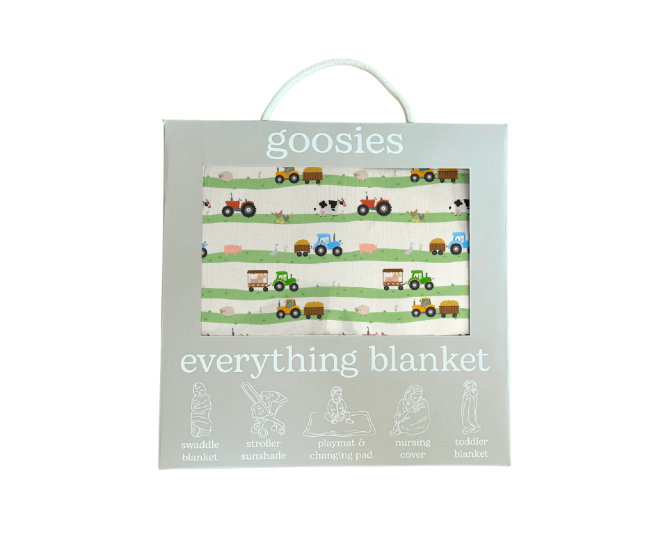 Baby Everything Blanket - Farm Stripes