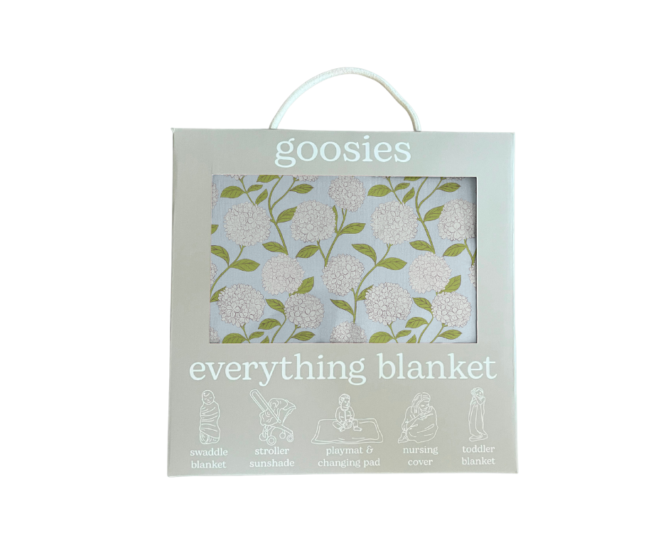 Baby Everything Blanket - Blue Hydrangeas