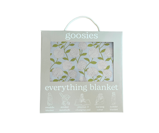 Baby Everything Blanket - Blue Hydrangeas