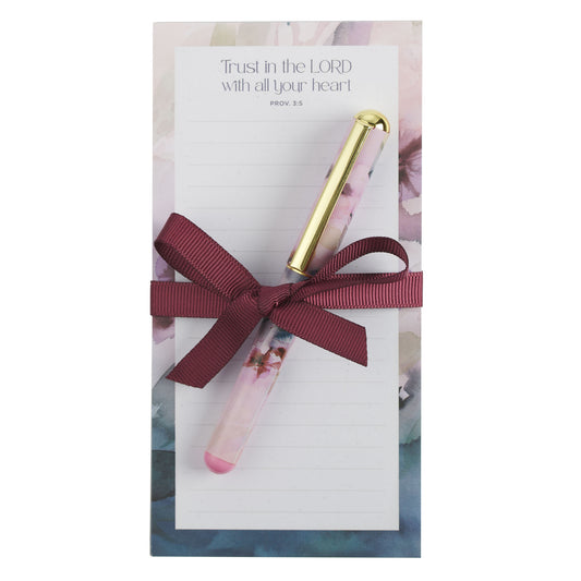 Trust in the Lord Magnetic Notepad w/ pen