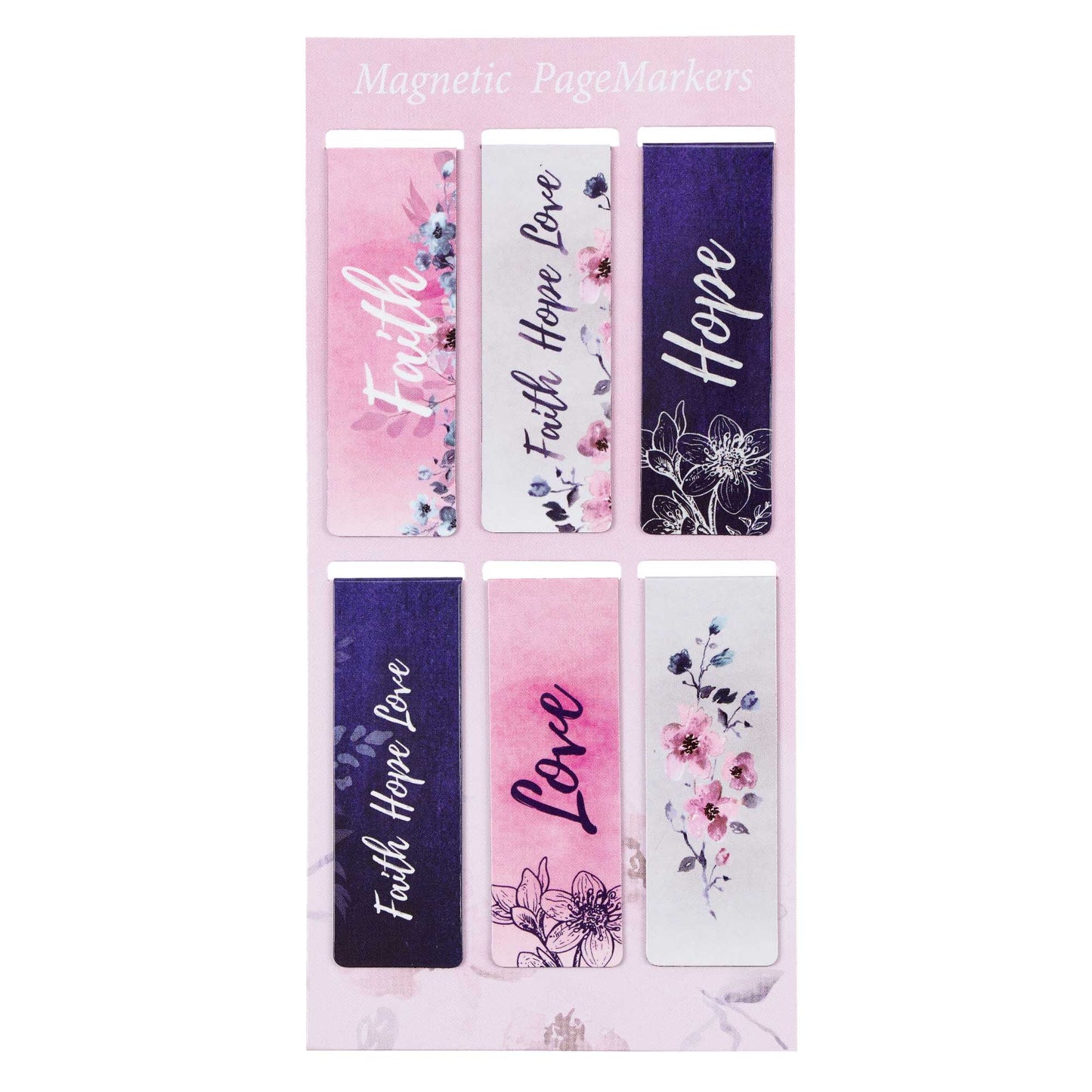 Faith, Hope, & Love Magnetic Bookmark Set