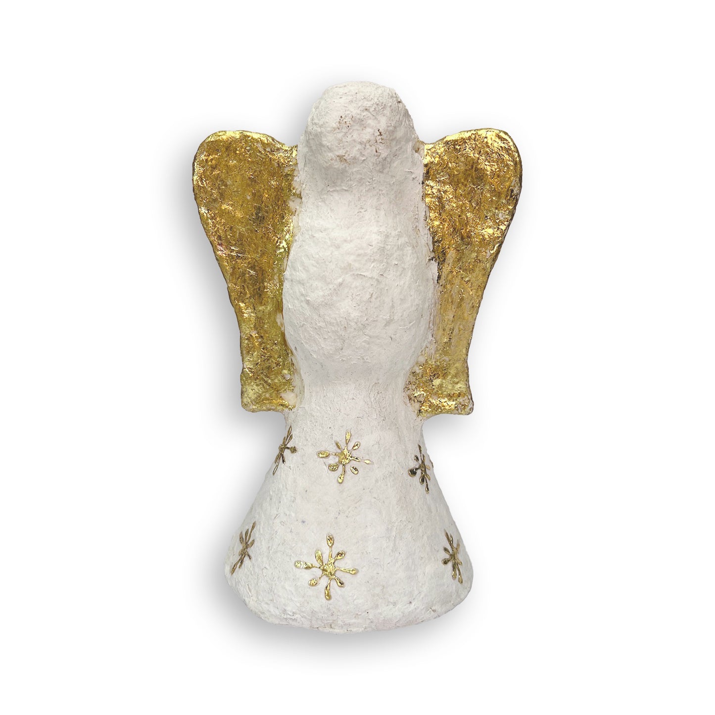 Paper Mache White & Gold Angel