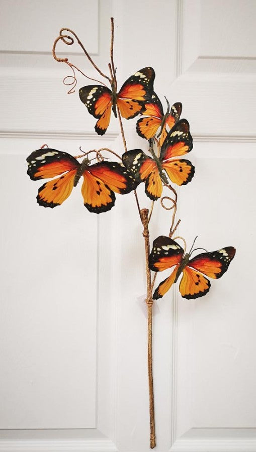 Butterfly Floral Spray Stemu