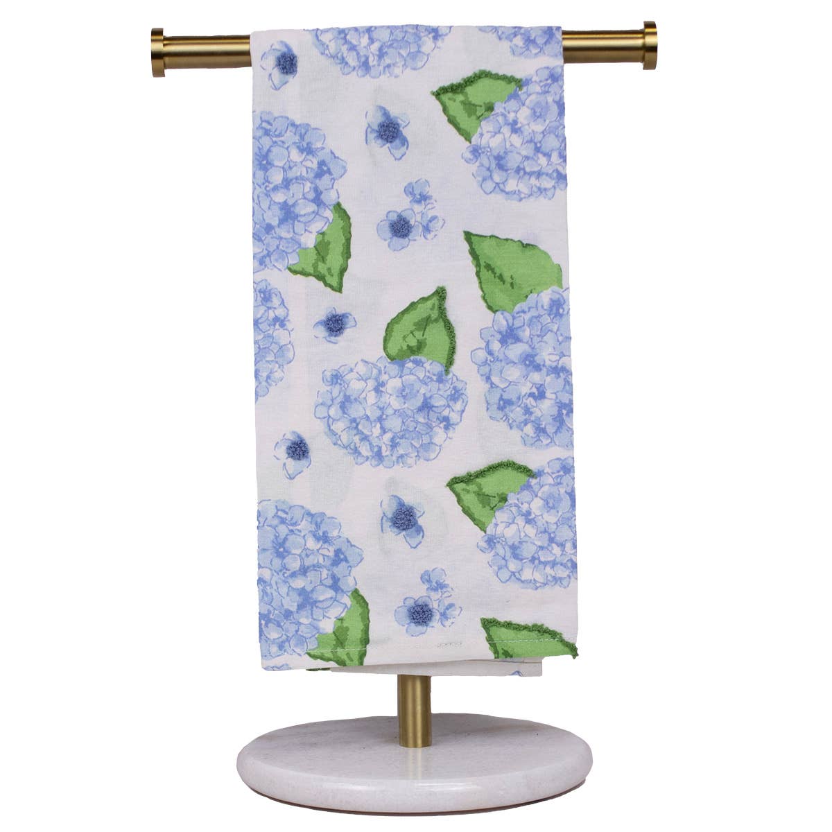 Hydrangea Hand Towel White/Blue 20x28