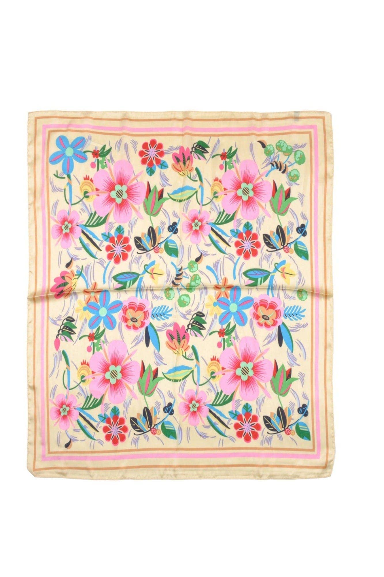 Multi Color Flower Print Bandana