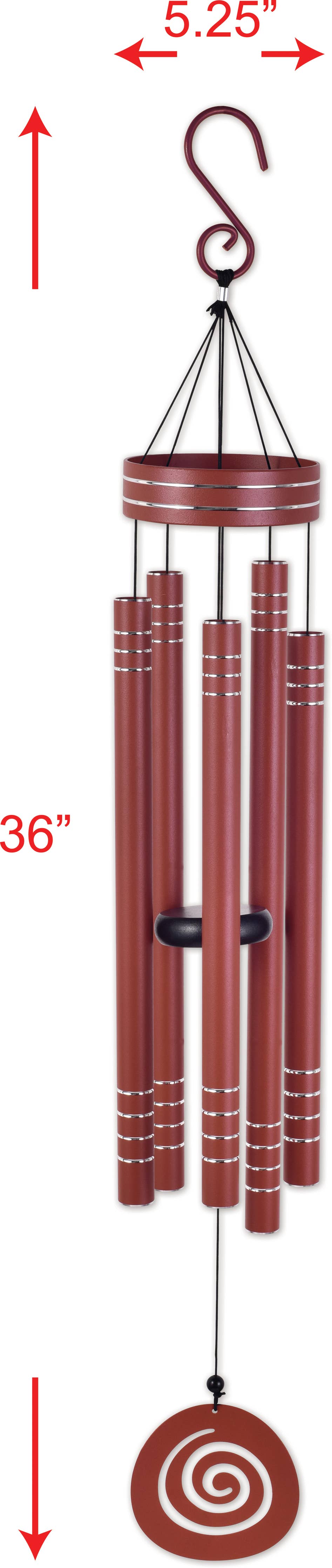 Burgundy Wind Chime 41" - 95385
