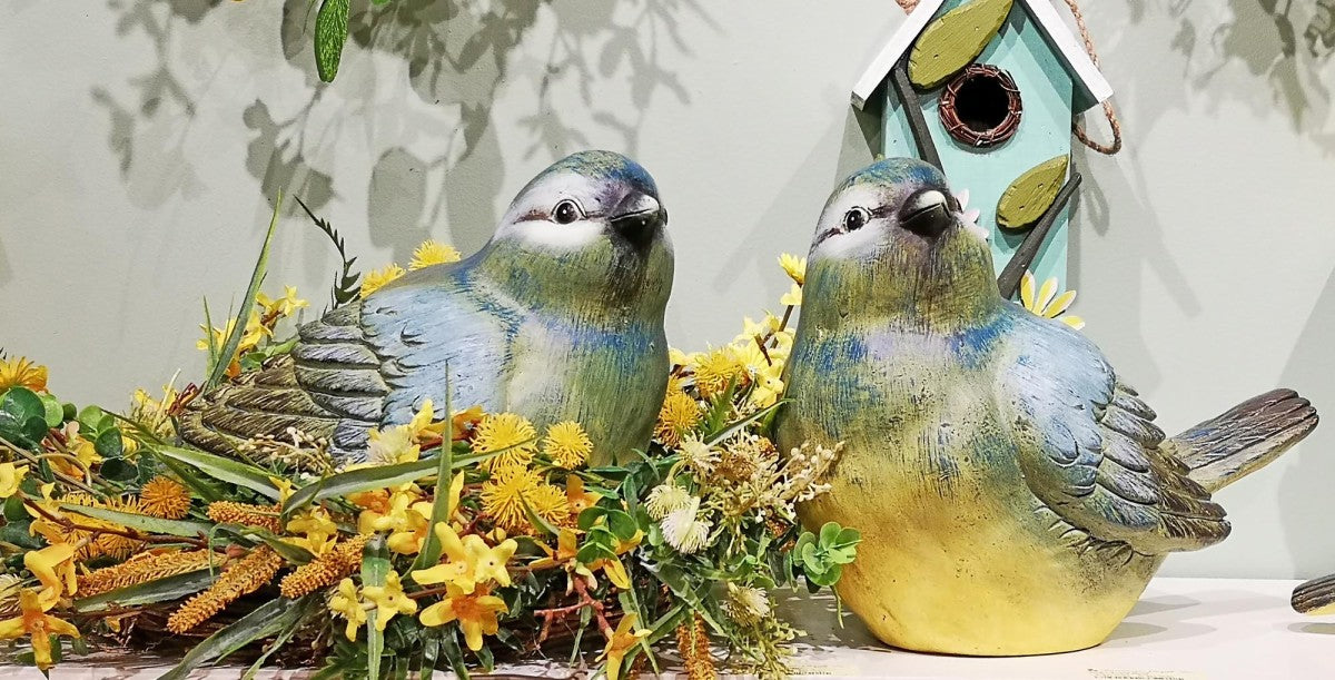 Blue Bird Statue Large