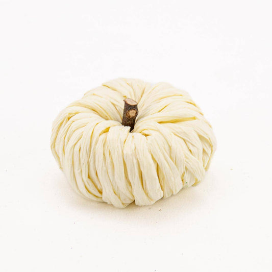 Petite Pumpkin   White   3"