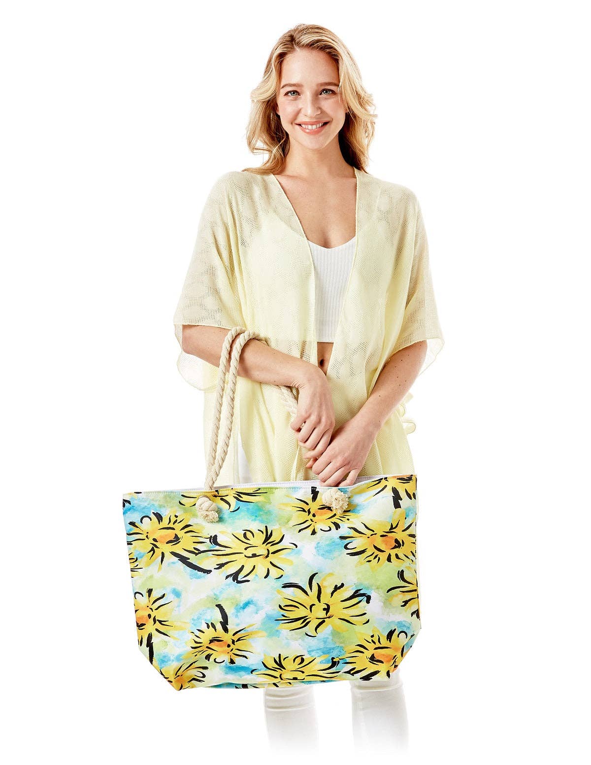 Daisy Beach Tote Bag