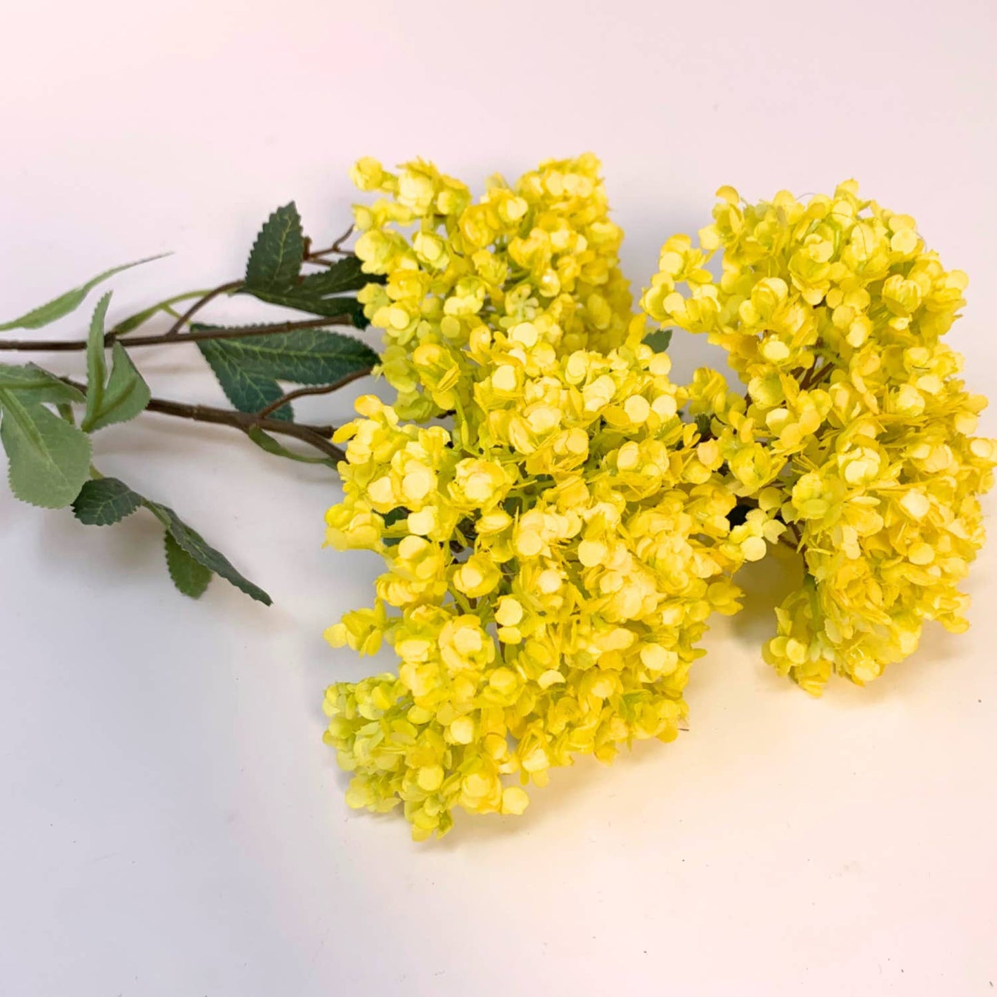 Faux Dried Viburnum Spray - Yellow 24.5"