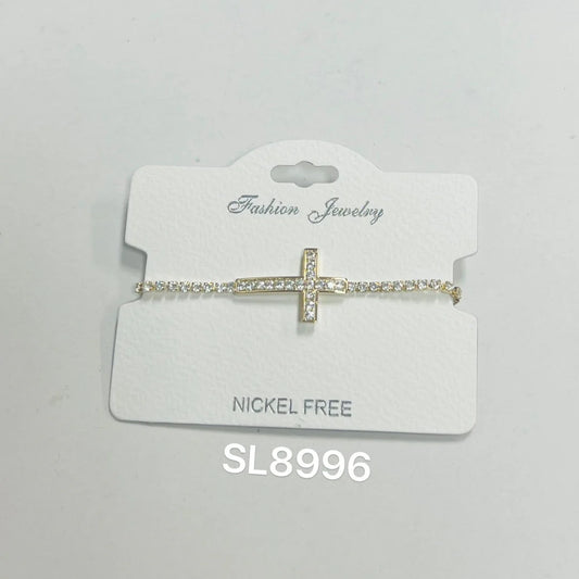 Gold Cross Bracelet