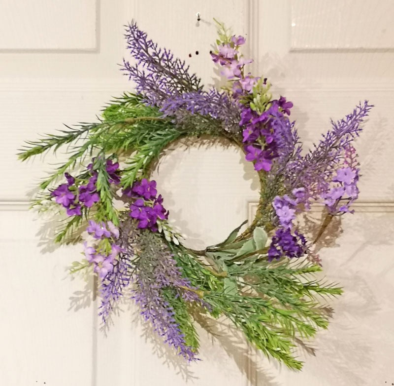 Lavender & Wisteria Candle Ring 11in