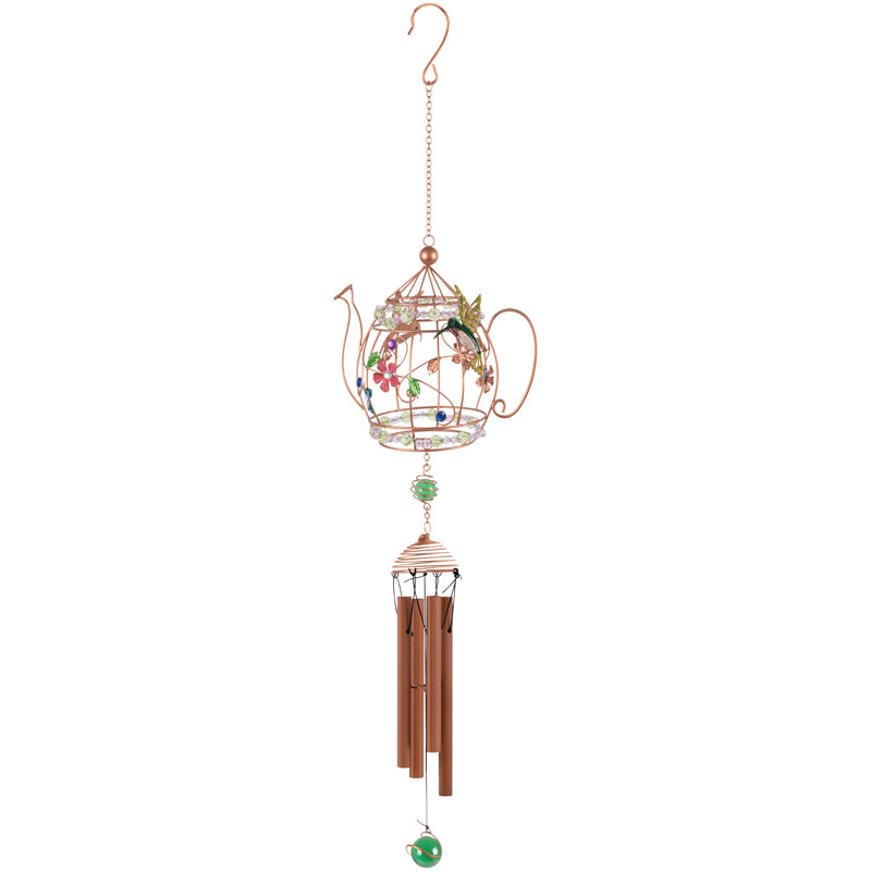 Teapot Wirework Wind Chime