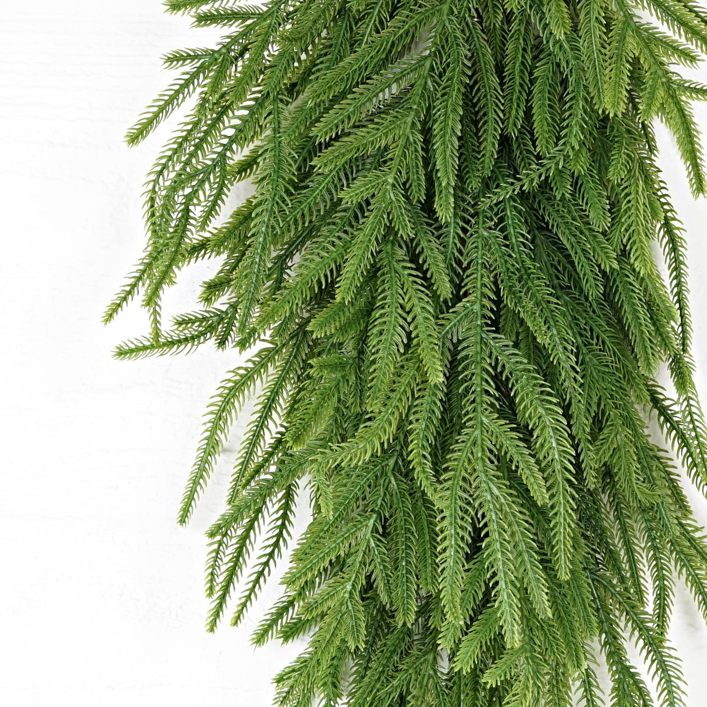 31852-28inLx14inW Teardrop-Soft touch Evergreen Norfolk Pine