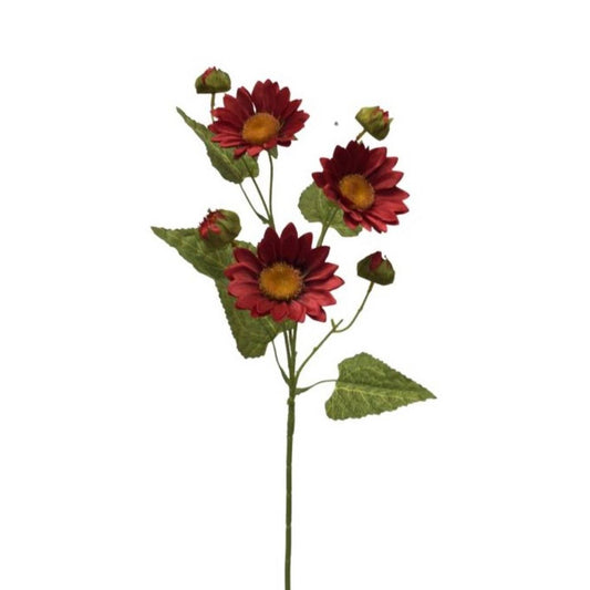 Wild Sunflower x 5 Red 28"