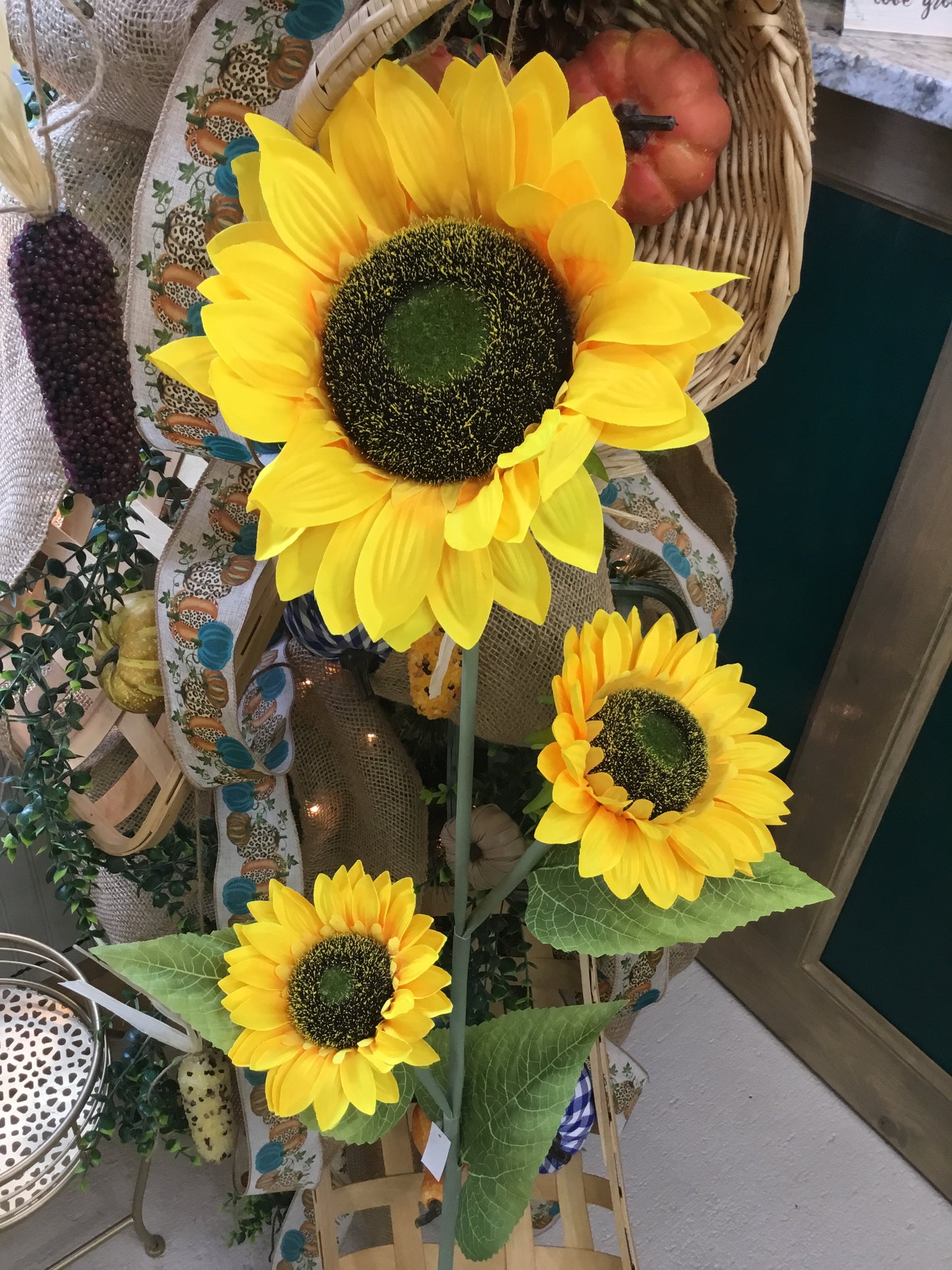 Large Branching Sunflower Stem