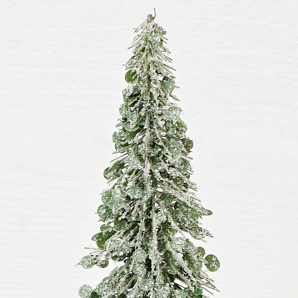 11215- 12in Icy Boxwood Brush Tree