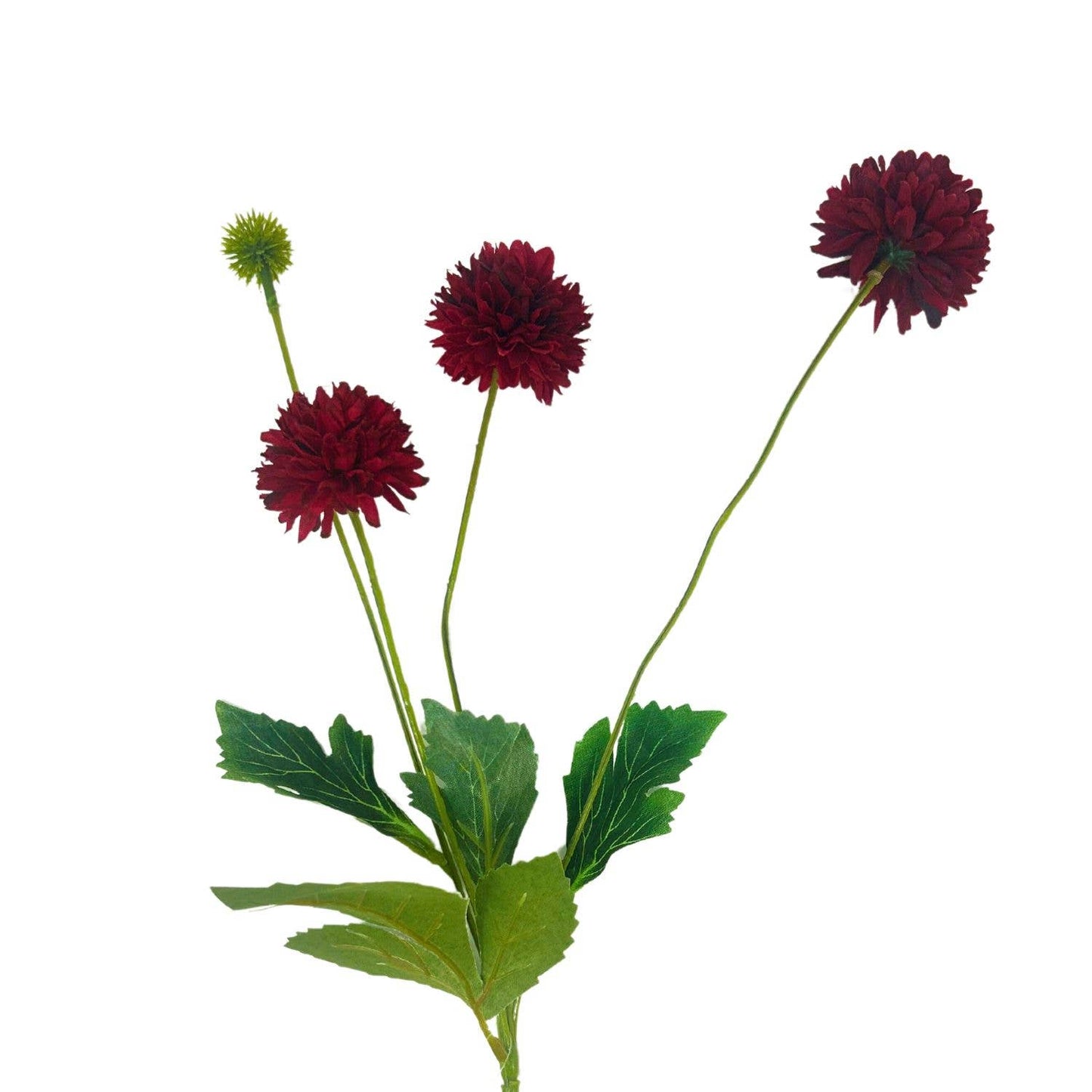 Mini Ball Chrysanthemum Spray - True Red 23.5"
