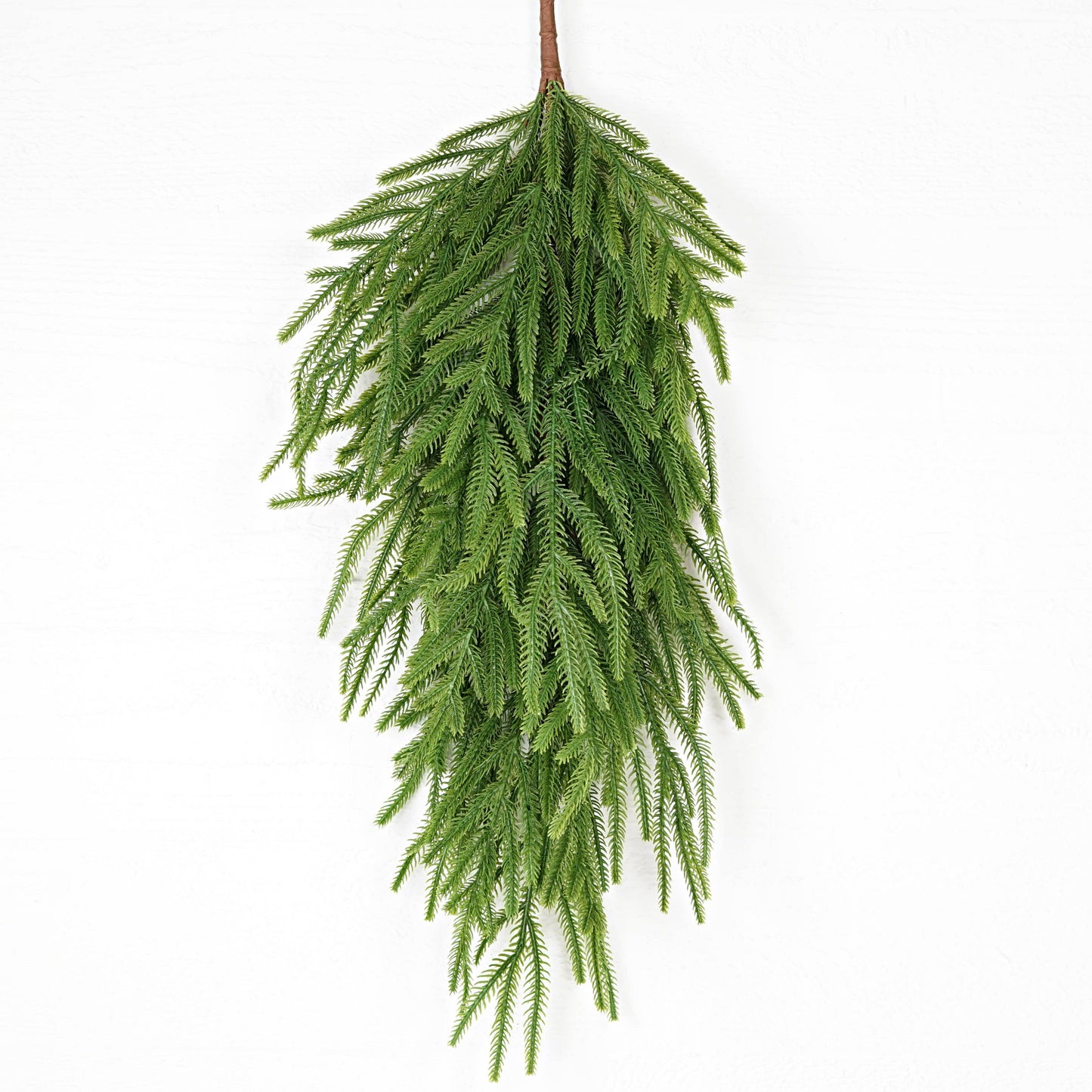 31852-28inLx14inW Teardrop-Soft touch Evergreen Norfolk Pine