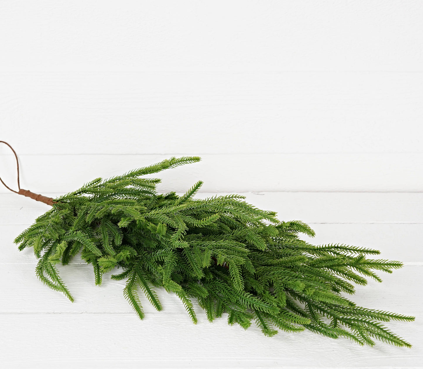 31852-28inLx14inW Teardrop-Soft touch Evergreen Norfolk Pine