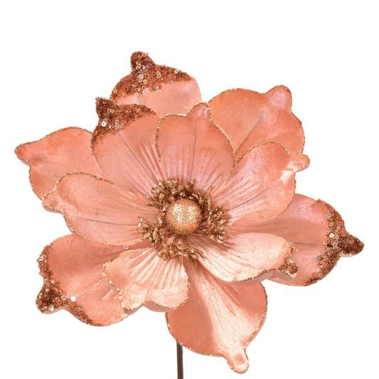 Sweet Velvet Sequin Edge Magnolia - Blush 24.75" X 10.25"