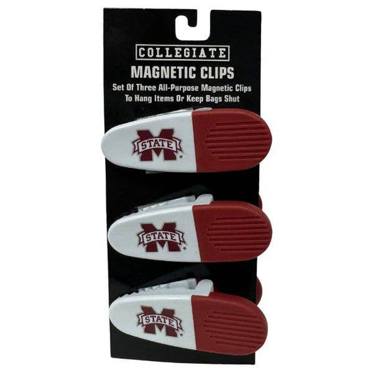 Mississippi State  - Set Of Three Magnetic Fridge/Chip C