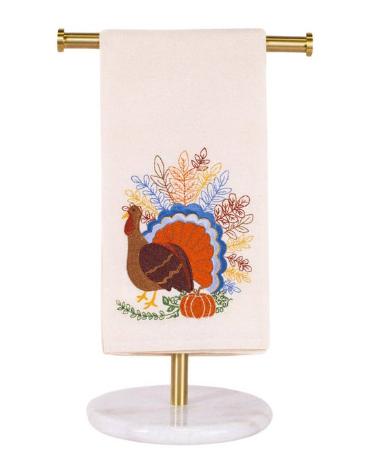 Buford Turkey Hand Towel    Cream/Multi   20x28