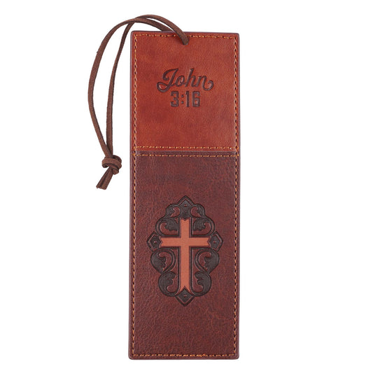 John 3:16 Leather Bookmark