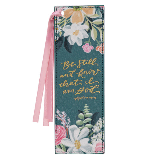 Be Still & Know Leather Bookmark