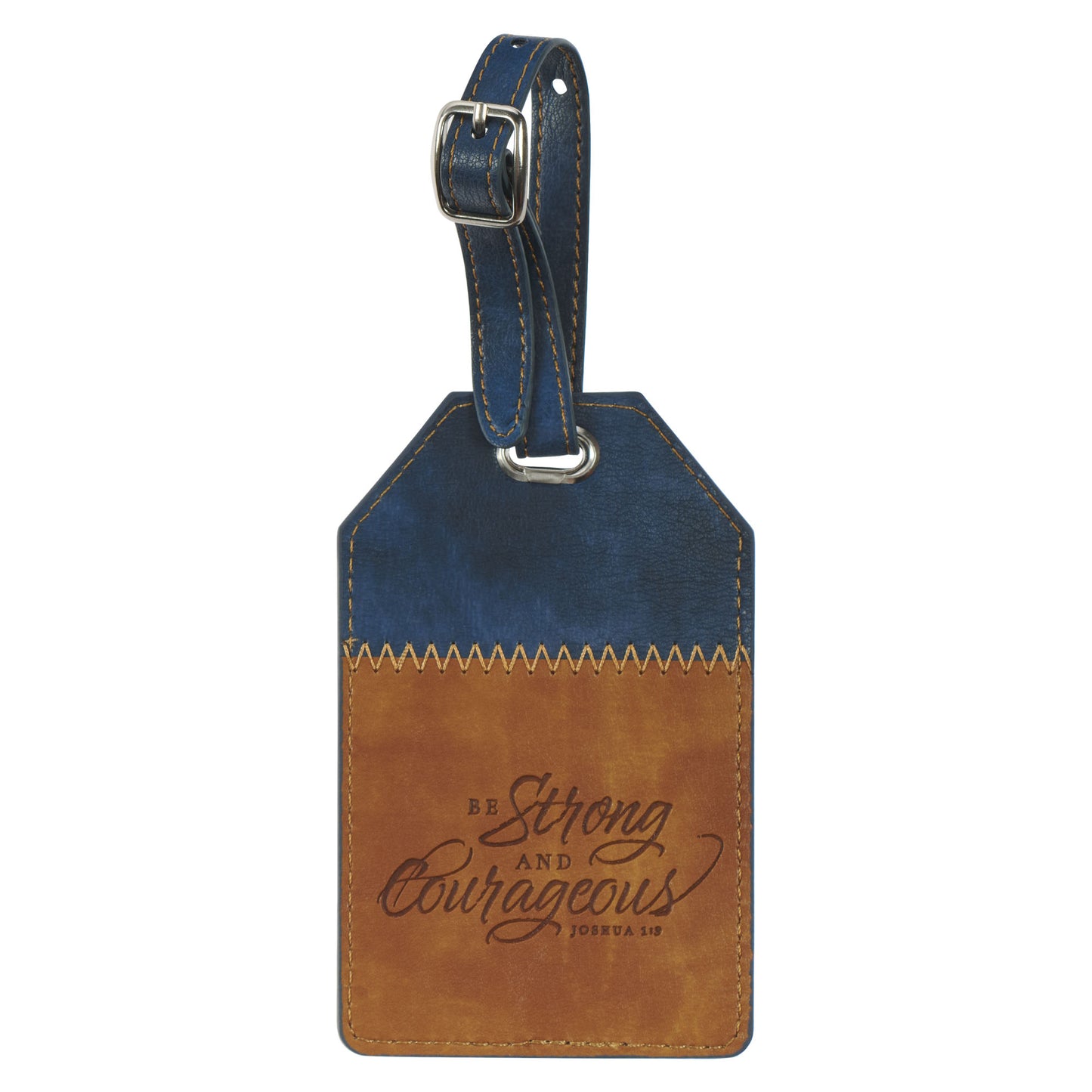 Strong & Courageous Luggage Tag