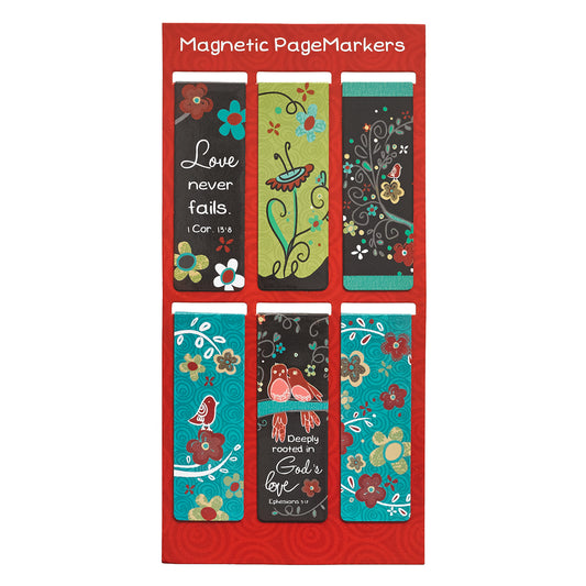 Love Never Fails Magnetic Bookmark Set