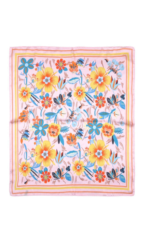 Multi Color Flower Print Bandana