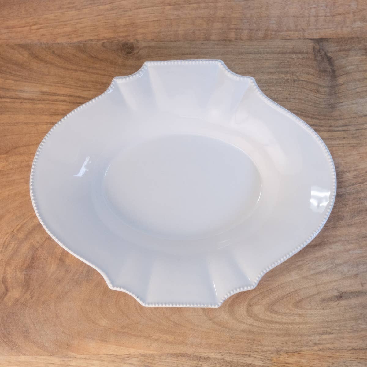 La Dolce Oval Serving Bowl   White   9"