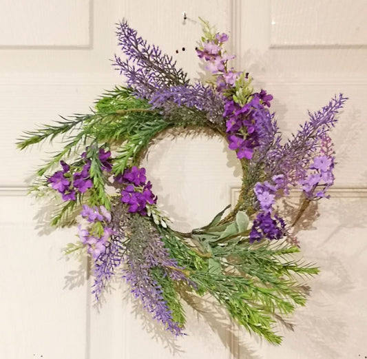 Lavender & Wisteria Candle Ring 11in