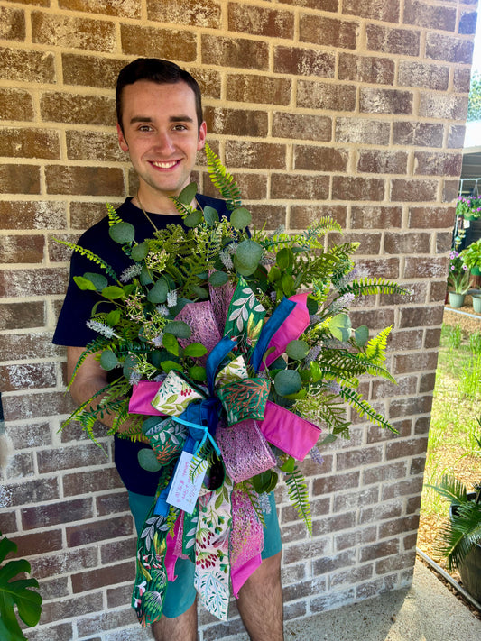 Lavender & Greens Wreath